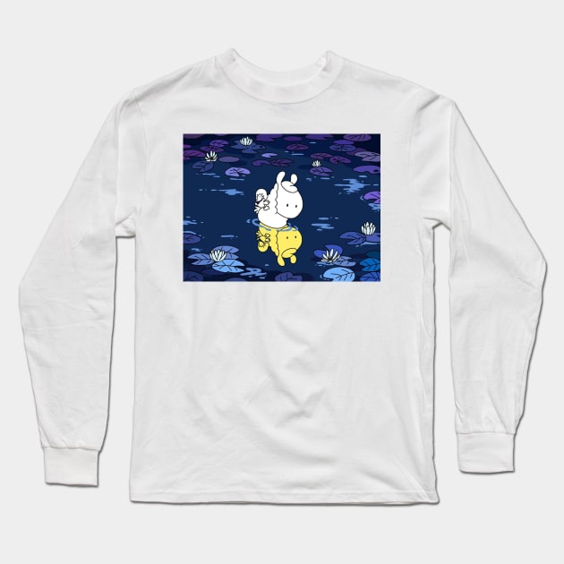 Loffy reflects on himself Long Sleeve T-Shirt by LoffyIlamaComics